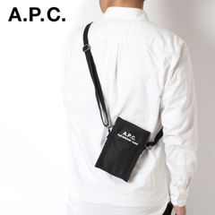 24AWモデル アーペーセー A.P.C. メンズ RECUPERATION キャンバス ショルダーバッグ【LZZ BLACK】 H61931 CODBM LZZ/【2024-25AW】m-bag