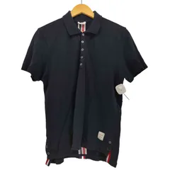 【美品】トムブラウン☆トリコロール入りポロシャツ 人気カラー 即完売注意 激レア トムブラウン Thom Browne ポロシャツ トリコロール ボタン