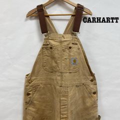 Carhartt カーハート サロペット・オーバーオール サロペット、オーバーオール USA製 ダブルニー ダック ペインター オーバーオール R05 BRN 裾ジップ