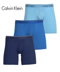 カルバンクライン ボクサーパンツ メンズ セット 3枚 前閉じ 下着 Calvin Klein ck ロング s m l xl ネイビーブルーセット 正規品 新品 男性 510365 
