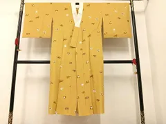 平和屋着物●長襦袢　無双仕立て　十二支　金彩　正絹　逸品　AAAX4166ph