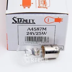 【在庫処分】スタンレー電気(STANLEY) シングル球 24V25W 10個入 A4587M