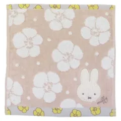 【メール便】ミッフィー ミニタオル ジャガードハンカチタオル オーガニックコットン フラワーパイル ディックブルーナ 丸眞 汗拭きタオル 絵本キャラクター グッズ 