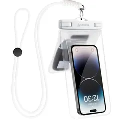 【数量限定】海 釣り お風呂 プール 長さ調節ストラップ 水中撮影 小物収納 アイホン携帯防水ポーチ iPhone15/14/13/12/11 防水ケース【ダブル収納ポケット】IPX8完全防水 Pro・Pro スマホ Max・Androidなど8インチ以下全機