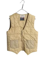 【お得なクーポン配布中!】 80s カベラス 中綿 キルティング ナイロン ベスト 36 メンズ S 程/ ヴィンテージ Cabelas アウトドア ハンティング ワーク 重ね着 前開き