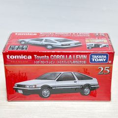タカラトミー トミカプレミアム 25 トヨタ カローラ レビン 発売記念仕様 ミニカー トヨタ  TOYOTA 日本車 クーペ  白 ブラック 6歳以上 モデルカー