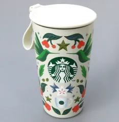 【中古】マグカップ･湯のみ [単品] ロゴ ステンレスボトル(ストラップ付き) 355ml 「スターバックス福袋2025」