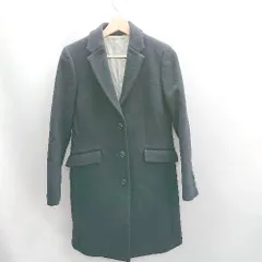 ◇ ⊇ SHIPS シップス ウール100% シングルボタン 長袖 チェスターコート サイズ38 ネイビー レディース E  【1501160046185】のサムネイル