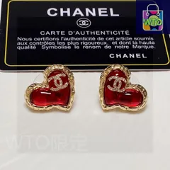 【今日特価】Chanel シャネル クラシック ハート&ダブル C イヤリング