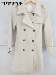 ■ ◎ BE RADIANCE ビーラディエンス ベルト付 長袖 トレンチ コート サイズF ベージュ レディース  【中古】 【1102040013497】のサムネイル