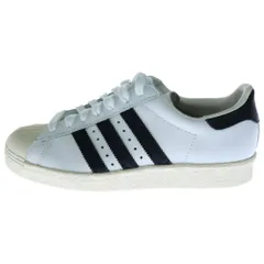 adidas (アディダス) SUPER STAR 80S スーパースター ローカットスニーカー ホワイト/ブラック レディース US5.5/23.5cm G61070