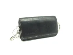 Paul Smith ポールスミス レザー 4連 キーケース 鍵入れ メンズ レディース ブラック系 DI8094