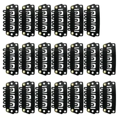 ウィッグ 固定 クリップ パッチン留め 20個セット ファッション ウィッグ用 固定ピン かつら エクステ用 ワンタッチ パッチン留具クリップ 帽子固定 ベレー帽 留め具