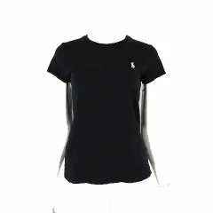 ポロ ラルフローレン POLO RALPH LAUREN Tシャツ カットソー 半袖 ポニー ロゴ 刺繍 S 黒 ブラック 国内正規品