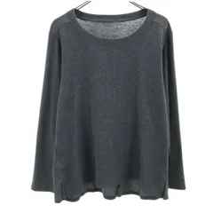 未使用 Eddie Bauer エディバウアー 長袖 カットソー PXL グレー ロンT  アウトドア レディース 古着