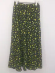 ◇ FREAK'S STORE フリークスストア ウエストゴム 花柄 ロング フレア スカート サイズ F ブラック イエロー レディース P  【1302200011763】のサムネイル