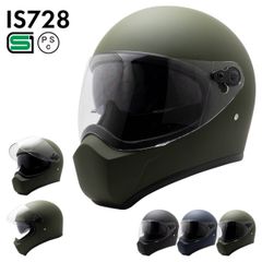 バイク ヘルメット フルフェイス インナーバイザー IS728 FS-JAPAN 石野商会 / SG規格 PSC規格 / バイクヘルメット かっこいい アメリカン レトロ ビンテージ ストリート