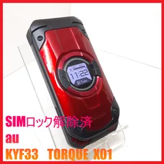 ★TORQUE X01★ SIMロック未解除本体＋ハードケース（つり下げ型）極美 ☆TORQUE X01☆ SIMロック未解除本体＋ハードケース（つり下げ型）極