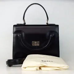 美品　BALLY バリー ビジネスバッグ ショルダー　トート　レザー 黒【中古】 SALE！】BALLY バリー ショルダーバッグ トートバッグ レザー
