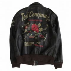 TEDMAN TEDCOMPANY テッドマン テッドカンパニー 馬革 ホースハイド A-2 ジャケットTA2-100 ダークブラウン サイズM メンズ 【中古】