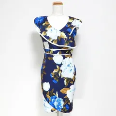 #snc デイジーストア dazzy store ワンピース ノースリーブ 花柄 ミニ丈 L 紺系 白系 レディース [829905]のサムネイル