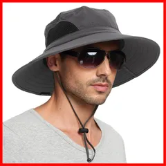 【人気商品】[EINSKEY] 日除け帽子 メンズ レディース uvカット 折りたたみ アウトドア 登山 キャンプ 釣り サファリ ハット