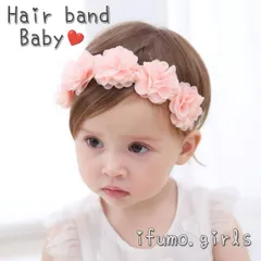 ベビー ヘアバンド 髪飾り ヘアアクセサリー ピンク 赤 グレー ブラック アイボリー ホワイト  フラワー ヘアーバンド フォーマル リボン セレモニー 赤ちゃん 新生児お祝い 結婚式 ヘアゴム付 ニューボーンフォト お姫様 可愛い かわいい 子供 女の子