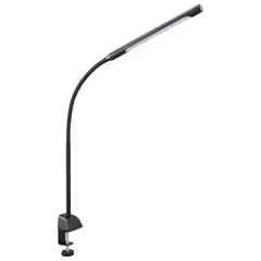 オーム電機 LEDクランプライト 3段階調光 ブラック デスクスタンド デスクライト デスクランプ 明るさ調節 OAL-LD42AG-K 06-3689 OHM 0