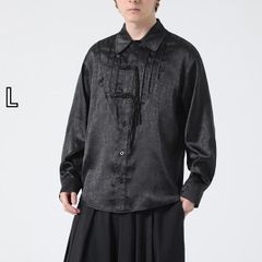 美品✨HARE (F)アートコラージュフラワーSH トップス シャツ・ブラック 