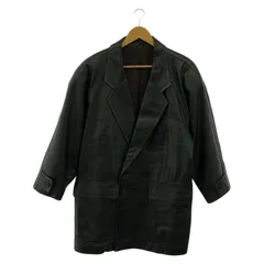 【中古】LANVIN レザーコート サイズ46-34 黒 ランバン 5640[91]のサムネイル