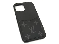 ■美品■ LOUIS VUITTON ルイヴィトン M80330 モノグラムエクリプス バンパー iPhone12/12 Pro 対応 アイフォンケース ブラック系 AY5172