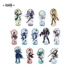 原神・公式　アクリルスタンド（フォンテーヌ城）リネ　リネット　フレミネ　ヌヴィレット　リオセスリ　シャルロット　フリーナ　シュヴルーズ　ナヴィア