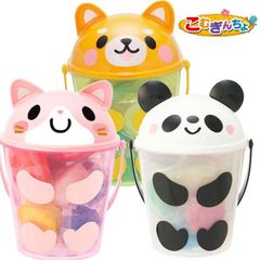 【1個】はじめてねんど こむぎんちょ アニマルセット 小麦粘土 8色セット いぬ ねこ パンダ ギンポー 041-062 ねんどヘラ 道具 知育 銀鳥産業 安心 安全 粘土遊び 工作