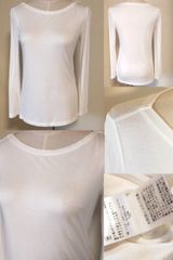 Theory セオリー カットソー Mサイズ 白 長袖 トップス レディース