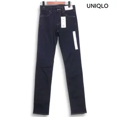 【新品 未使用】 UNIQLO ユニクロ 通年 ハイライズ スリムフィット ストレッチ デニム パンツ ジーンズ Sz.23 レディース