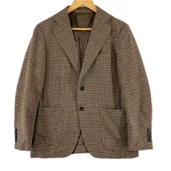 美品 URBAN RESEARCH DOORS アーバンリサーチドアーズ 千鳥格子 秋冬 AW テーラードジャケット ウール マルチカラー レディース 44【古着】【中古】【送料無料】