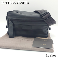 BOTTEGA VENETA ボッテガヴェネタ ボディバッグ カーフ レザー ブラック メンズ 中古