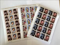 【処分品】記念品　戦後50年メモリアルシート第五集　美空ひばり　石原裕次郎　手塚治虫