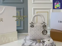 【今日特価】DIOR Lady Dior キャンバスとスパークルストーンのハンドバッグ！送料無料で今の在庫はお得な価格です！