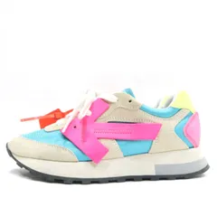【中古B】OFF-WHITE オフホワイト 24.0cm レディース スニーカー HGランナーミックスメディアスエードスニーカー フューシャ 正規品 中古B 古着のサムネイル