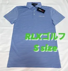 POLO ラルフローレン RLX メンズ ボーダーゴルフポロシャツ
