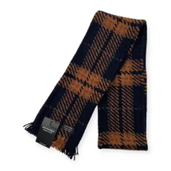 タグ付き 未使用品 アイルランド製 john branigan ジョンブラニガン チェック柄  ストール マフラー 18×210cm /Wexford Nary