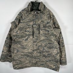 古着 ミリタリージャケット ECWCS GORE-TEX タイガーカモ ゴアテックスパーカー カモフラ デジカモ 米軍 large regular  グレー メンズ