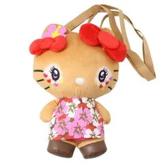 ハローキティ ショルダーバッグ コギャルマスコットミニショルダー 平成レトロ コギャルシリーズ ハイビスカス柄 サンリオ ヤスダ通商 プレゼント キャラクター グッズ 