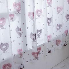 クロミ マイメロディ 外から見えにくい UVカット率 99.9% レースカーテン 幅100×198cm丈 2枚セット