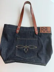 未使用 ブラック RRL 肩掛け デニム トートバッグ 2025年最新】rrl デニム トートの人気アイテム - メルカリ