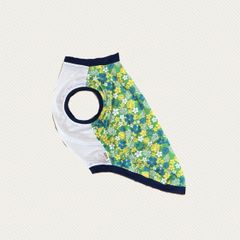 犬服　4L胴回76　ウォーターCOOL　タートルハイビスカスGR×メッシュWH