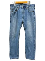 Levi’s (リーバイス) 505 ストレートデニムパンツ コットン100％ ジッパーフライ  W33 L30 ブルー メンズ/028