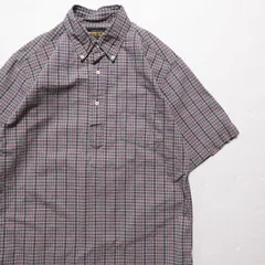 00's ラルフローレン ラグビー チェック プルオーバー コットン シャツ (S) 3点留め ボタンダウン RALPH LAUREN RUGBY　アメリカ古着 USED  ビンテージ ヴィンテージ