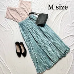 【コーデ売り】レディースまとめ売り　フレンチスリーブカットソー＋ロングスカート　春夏コーデ　Mサイズ　上品カジュアルコーデ　即購入OK　✨